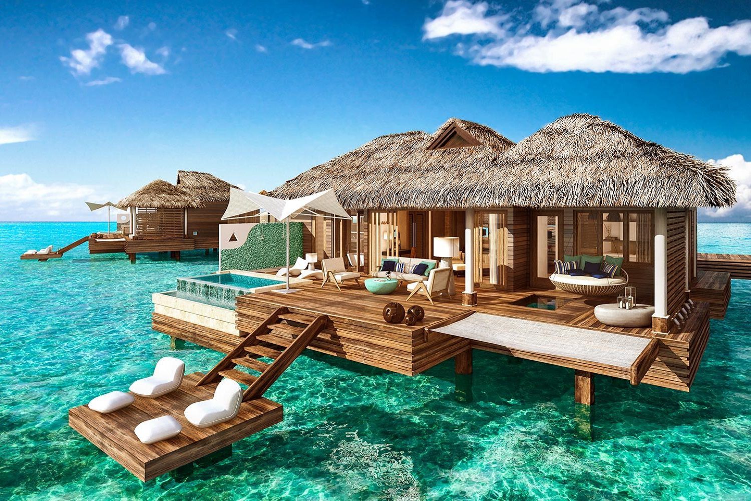 Sandals Royal Caribbean Over the Water Private Island Butler Villa with Infinity Pool